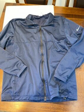 Nike Storm-FIT Jacket Women’s Large Navy Blue Full Zip Lightweight Windbreaker